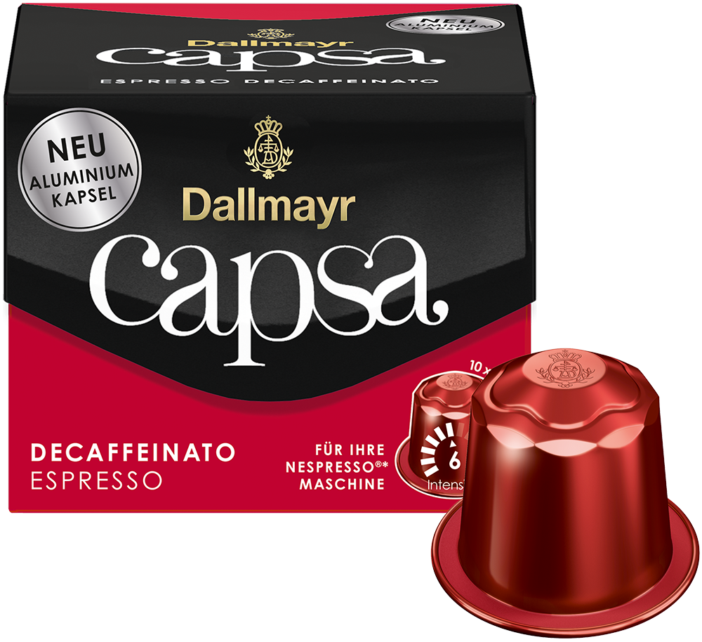 capsa Espresso Decaffeinato » online bestellen | Dallmayr Versand