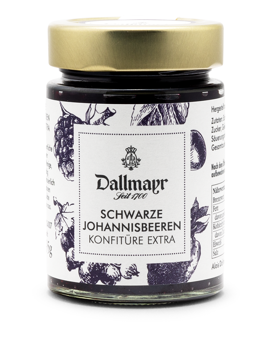 Schwarze Johannisbeerenkonfitüre extra Dallmayr